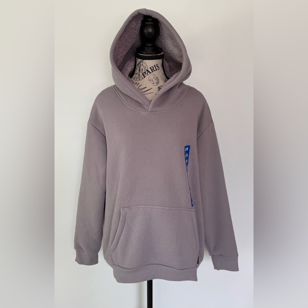 Realtree Women’s Sherpa Lined Pullover Hoodie Mauve Purple Size Large